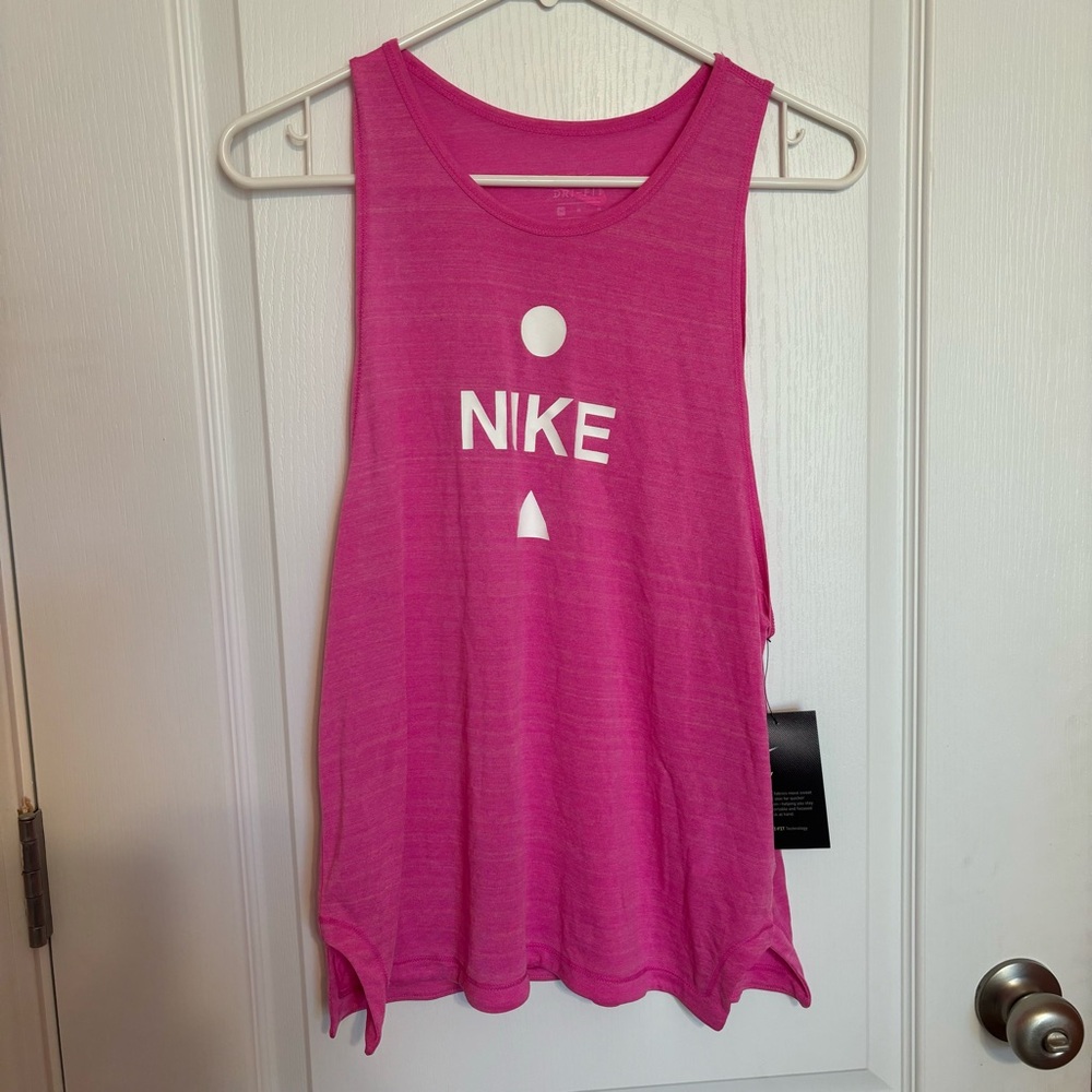 NWT Women’s Pink Medium Nike Dri-Fit Running Tank #349